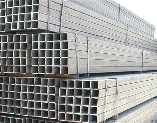Q345 ST37 GI Çelik Boru Kaynaklı Galvanizli Demir Kare Boru