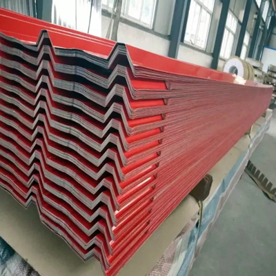 Bina Çatısı İçin PPGI Galvanizli Oluklu Sac Çinko Kaplı