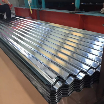 PGI Oluklu Metal Kiremit Renkli Kaplamalı Bina İçin Galvanizli
