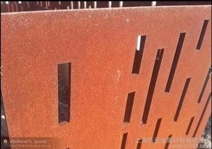 Peyzaj için Korozyona Dayanıklı Corten Çelik Sac Metal Özel Boyut