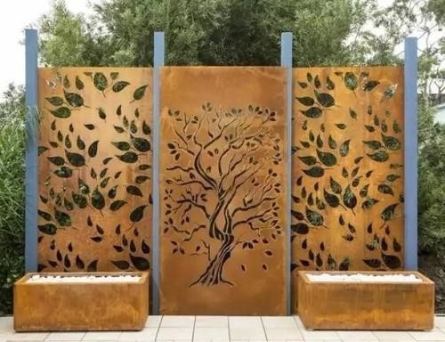 Peyzaj için Korozyona Dayanıklı Corten Çelik Sac Metal Özel Boyut