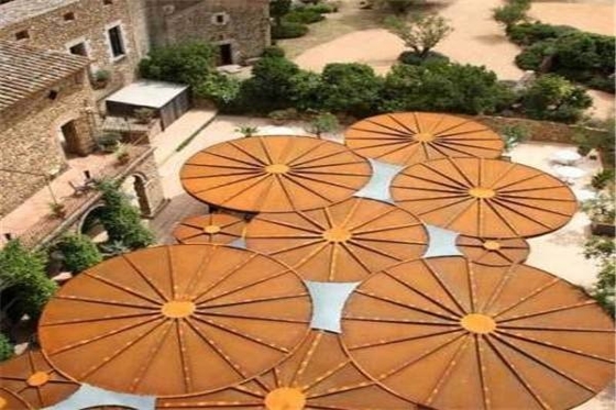 Bahçe Dekorasyon Veranda Firepit Isınma için Standart Corten Çelik Levha