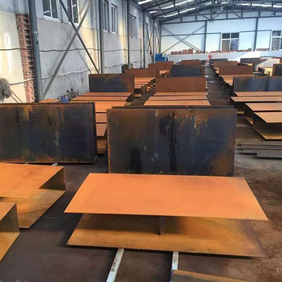 Paslı Finish ile Açık SPA-H Dayanıklı Corten Metal Levhalar