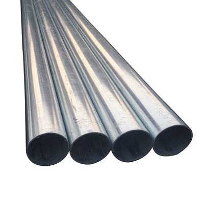 1.2-15.7mm Kalınlık GI Çelik Malzeme Sıcak Daldırma Galvanizli Yuvarlak Çelik Boru