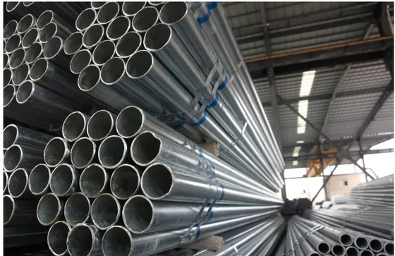 Q235 Q235 Q345 GI Çelik Malzeme Kaynaklı Ön Galvanizli Çelik Boru